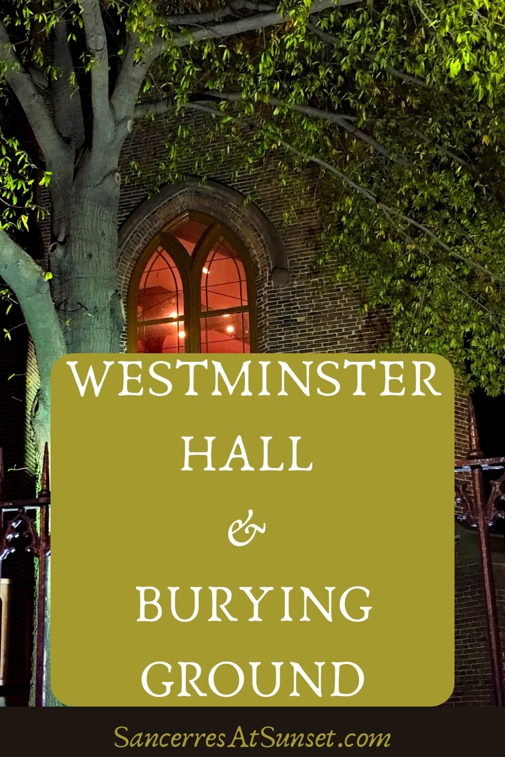 Halloween at Westminster Hall and Burying Ground in Baltimore, Maryland