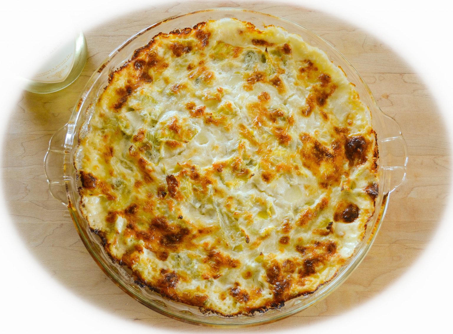 Artichoke Dip with Philadelphia Cream Cheese Sancerres at Sunset