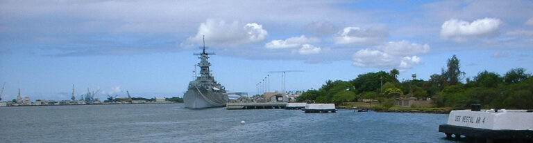 U.S.S. Missouri at Pearl Harbor
